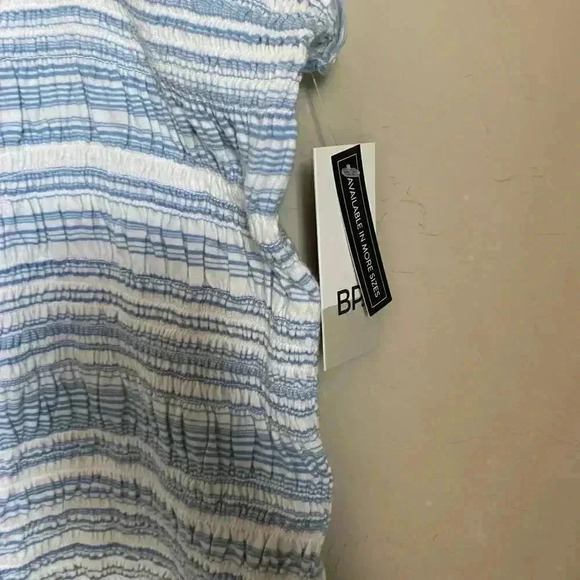 BP Striped Smocked Crop Tank Top Size Large - Picture 7 of 8